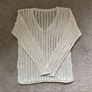 Hollister crochet sweater